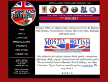 Tablet Screenshot of mostlybritish.com